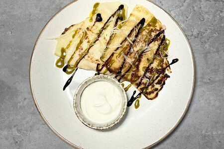 Блинчики с ветчиной и сыром