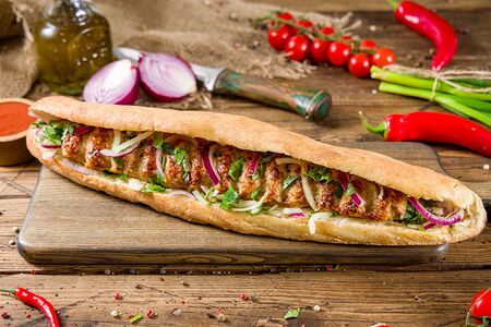 Люля куриный в хлебе