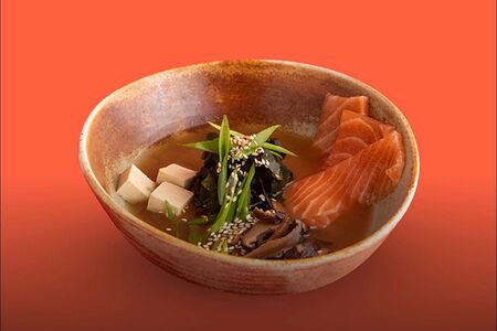 Мисо-суп с лососем