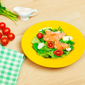 Цезарь с семгой