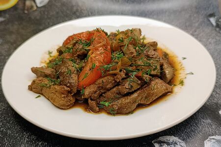 Печень в медовом соусе