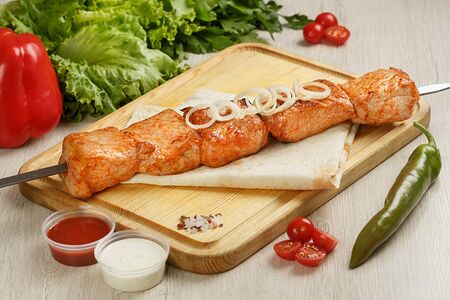 Шашлык из cвинoй мякоти