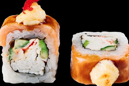 Запеченный ролл Кани сяке чиз