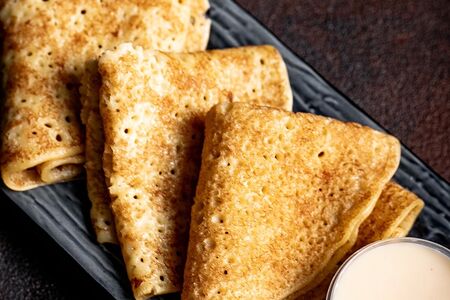 Блинчики с куриным филе