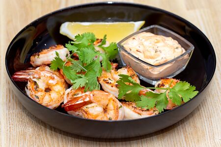 Креветки жареные