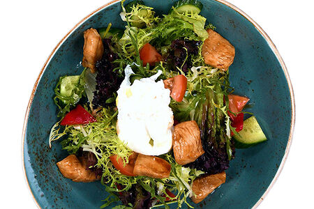 Салат Пашот с индейкой