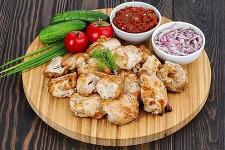 Шашлык из бедра цыпленка