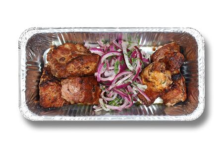 Свиная шея с луком