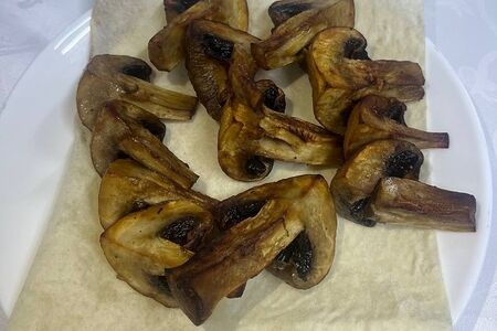 Шампиньоны на мангале