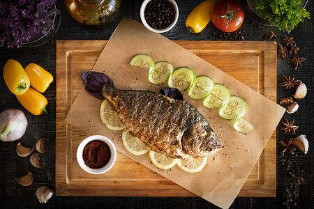 Дорада на гриле