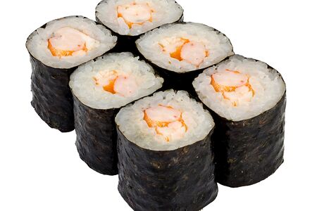 Острый ролл с креветкой