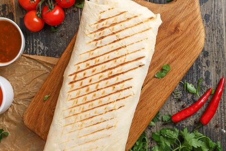 Шашлык из свинины в лаваше