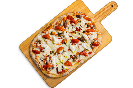 Пицца рикотта и песто