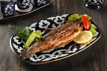 Сибас на углях