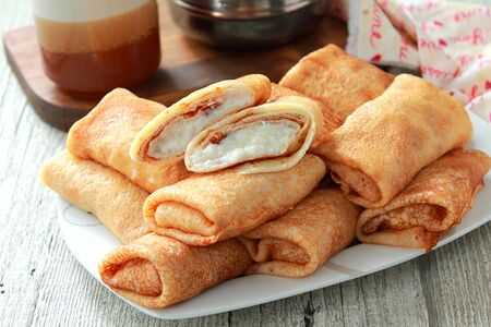 Блины с творогом