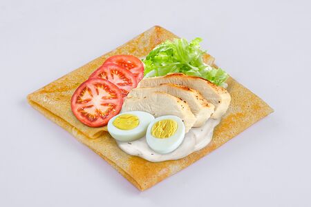 Блин Цезарь с курицей