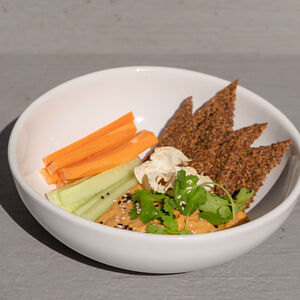 Хумус домашний с raw хлебцами