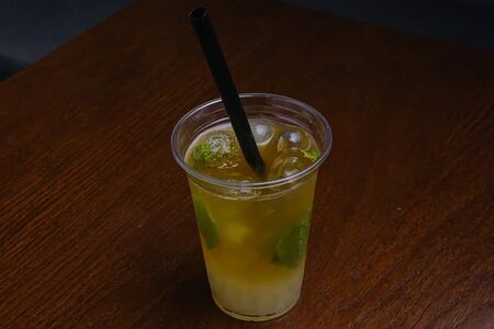 Жасминовый чай с юдзу и шариками боба