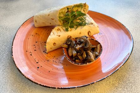 Шаверма с грибами веганская