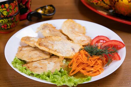 Оладьи куриные Золотой гребешок