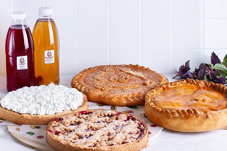 Сет Праздничный стол ( 4 пирога по 1,5 кг и пицца)