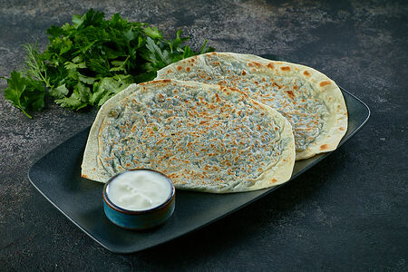 Кутабы с зеленью