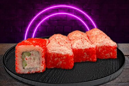 Ролл Калифорния запеченная