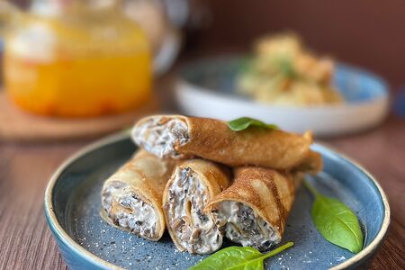 Блинчики с грибами