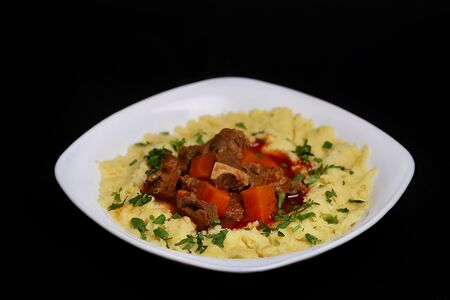 Пюре с мясом