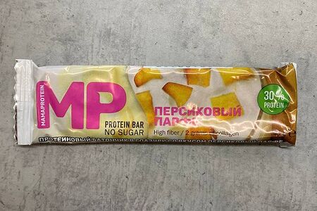 Претеиновый батончик в глазури со вкусом персиковый парфе