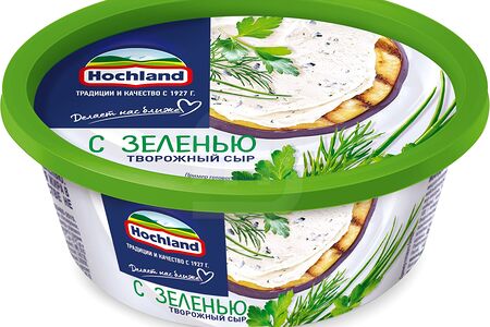 Hochland Сыр творожный с зеленью 60%