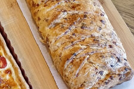 Тарт из яблок с сыром чеддер