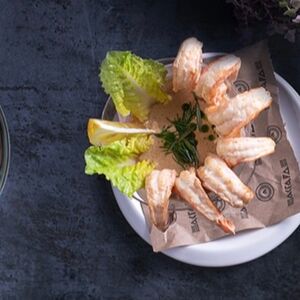 Тигровые креветки в сливочном соусе