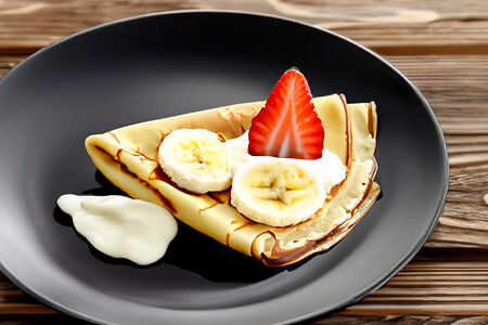 Блины со сметаной