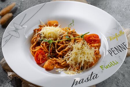 Спагетти с морепродуктами