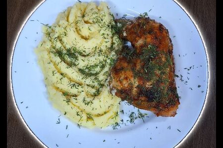 Куриная ножка с гарниром