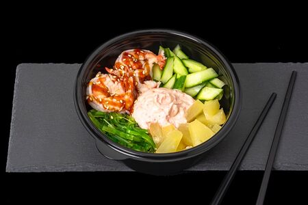 Поке с креветками