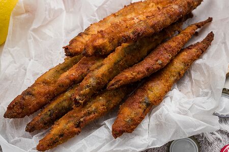 Корюшка, жаренная во фритюре