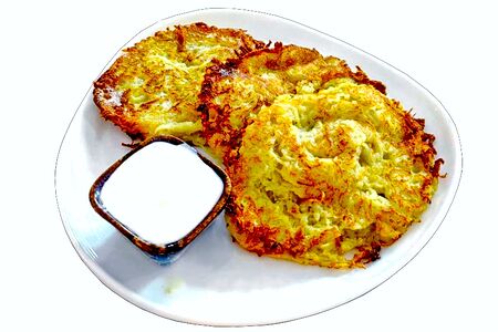 Драники со сметаной