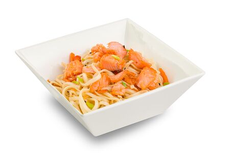 Удон с семгой