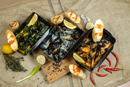 Комбо три вида мидий чили