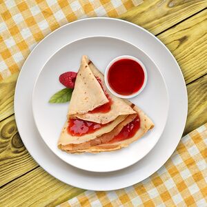 Блин с сиропом