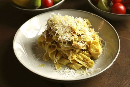 Фетучини с индейкой и Карри