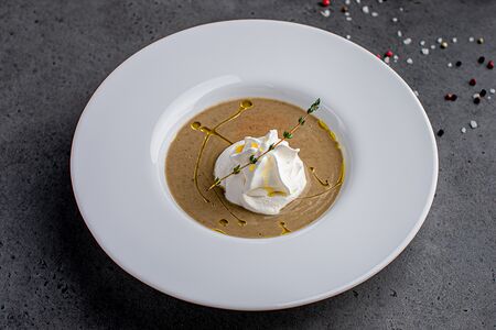 Крем-суп из лесных грибов