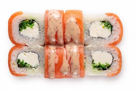 Филадельфия с чукой в ореховом соусе