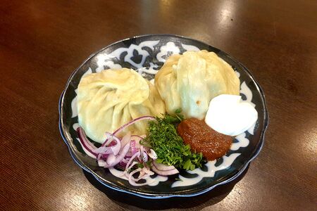 Манты фаршированный с овощами 