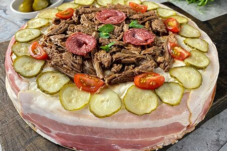 Мясной торт Рваное мясо