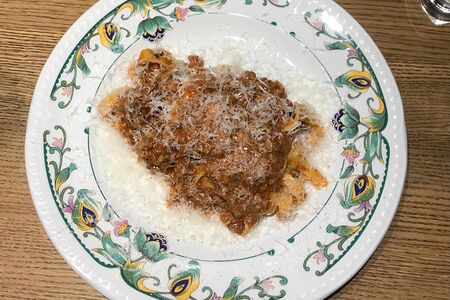 Тальятелле с мясным рагу