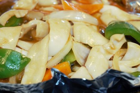 Кальмар на чугуне