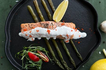 Стейк из лосося